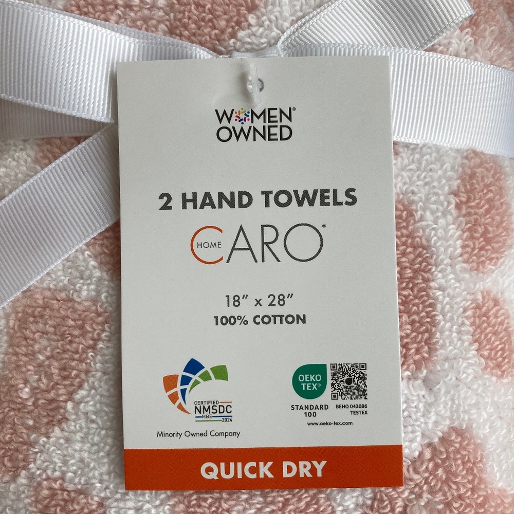 CARO Hand Towels (2) - Picture 2 of 2